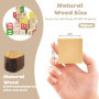 BUENTYA 12 PCS Blocs de Sculpture en Tilleul Naturel Blocs de Bois Brut Carré Cube en Bois Bricolage Lisse et Légèr Loisirs Créa
