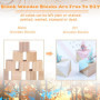BUENTYA 12 PCS Blocs de Sculpture en Tilleul Naturel Blocs de Bois Brut Carré Cube en Bois Bricolage Lisse et Légèr Loisirs Créa