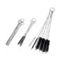Lot de 15 brosses de Nettoyage et 10 Aiguilles de Nettoyage pour Petites Ouvertures, Tubes, tuyaux, par Exemple : Pistolet à Pei