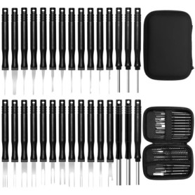Extracteur de Cosses, 30 Pièces Outils de Débranchement de Terminal pour Voiture, Extracteur de Connecteur de Câble Automobile (