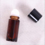 Lot de 2 flacons roulants vides en verre marron pour huiles essentielles, déodorants, flacons à bille roulante pour parfum, acce