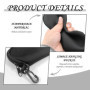 HDGSAFD 2 Étuis À Lunettes Et 2 Chiffons À Lunettes, Étui À Lunettes Portable Pour Une Utilisation En Extérieur, Sac De Rangemen