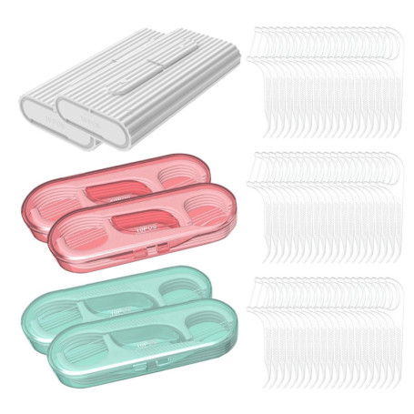 4 Boîtes De Fil Dentaire Et 2 Boîtes De Fil Dentaire Automatiques, Boîtes De Fil Dentaire Portables, Boîtes De Fil Dentaire En P