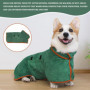 1 Peignoir pour Animaux De Compagnie, Peignoir en Velours Corail Doux, Serviette Absorbante pour Chien, Serviette De Bain en Pel