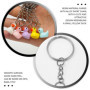 Porte-Clés Canard 5 Pièces, Porte-Clés en Résine, Porte-Clés De Dessin Animé Mignon, Breloques De Sac Intéressantes, Mini Porte-