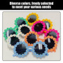 UDNFHL 6 Morceaux De Lunettes De Soleil De Petites Fleurs, Verres De Design Créatifs, Lunettes De Soleil Amusantes, Accessoires 
