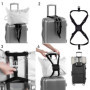 1 Morceau de Sangle de Reliure, 2 Morceaux d'étiquettes, Bande élastique réglable, Bande élastique de Valise, Accessoires de Voy