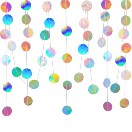 NYGGTYK Pièces De Fantaisie -Colore Cercle D'Ornements Suspendus, Décorations De Fête, Scènes De Fête -Layout, Décoration Murale