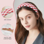 2 Pièces De Bandes De Cheveux Larges Pour Femmes Et 2 Bagues À Cheveux À Carreaux, Accessoires De Cheveux Rétro, Accessoires De 