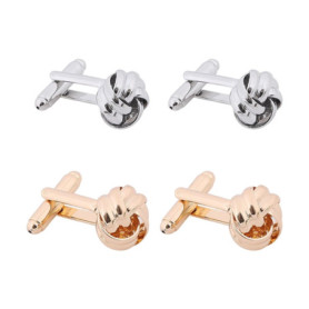 RELKLYU 2 Paires De Boutons De Manchette pour Hommes, Boutons De Manchette Simples À La Mode, Accessoires De Chemise, Boutons De