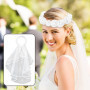 RELKLYU Veille De Guirlande 1 Pièce, Voile De Guirlande Nuptiale, Voile Élé Et Simple, Accessoires De Vêtements De Mariée.