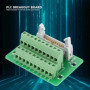 Connecteur de Bornier IDC20P, Keenso Connecteur de Bloc de Jonction Mâle 20Pin Support d'Interface d'Automate avec sur Rail DIN 