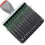 zeng 11 Chiffres Numéro Tampon Bureau,Format d'impression 67 x 7 mm en caoutchouc bandes 0–9 Chiffres bureau numéroteur automati