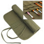 iwobi Sac a Crayon de Toile pour Aquarelles,Peinture à L’huile Pinceaux, Brosses, Rouleaux (Crayons non Inclus)