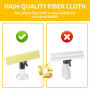 8 Pièces de Rechange l'aspirateur de Vitres pour Kärcher,Accessoires pour Nettoyeur de Vitres – Tampons de Nettoyage en Microfib