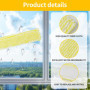 8 Pièces de Rechange l'aspirateur de Vitres pour Kärcher,Accessoires pour Nettoyeur de Vitres – Tampons de Nettoyage en Microfib