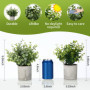7 Pièces Plantes Artificielles,Mini Plantes Artificielles,Plantes artificielles pour la décoration du Salon, de la Chambre, du B