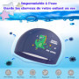 Echehi Bonnet de Bain pour 2 pièces Dinosaures Garçon, Bonnet de Bain Enfants en Polyester Imperméable, Bonnet Piscine Enfant