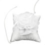 Coussin Alliance Bague Mariage Oreiller - 10 * 10cm Fleur Oreiller pour alliances Fiançailles Fête mariage Faveurs Accessoires, 