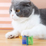 DOULEIN Jouet Ressorts Chat, 20 Pièces Printemps Jouet de Chat Coloré Interactif Chat Jouets Ressorts en Spirale en Plastique po
