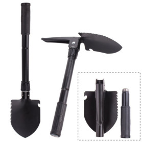 Diealles Pelle Pliante Militaire, Camping Multifonction Mini Pelle avec Étui pour Camping Randonnée Survie Outil Jardin Pelle,Un