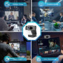 Lommegy Webcam 4K, HD Ultra 4K Webcam pour PC avec Microphone, Micro Anti-Bruit, Correction Automatique Lumière HD, Grand Angle 