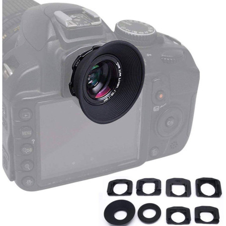 Mcoplus Loupe pour viseur optique avec zoom 1,08 x 1,60 x pour Canon 5D Mark II III 6D 7D 60D 70D 550D 600D et Nikon D7100 D7000