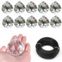 10 pièces Boule de Cristal Clair,Attrape-Soleil en Cristal,Attrape-Soleil pendentifs,Attrape-Soleil,Boule de Cristal Clair Prism