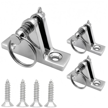 HJYDGJ Lot de 2 charnières pivotantes pour bateau en acier inoxydable - Pour bateau, baldaquin, pont pivotant