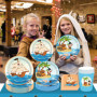ZOOMPIL Pirate Anniversaire Vaisselle, Pirate Party Vaisselle pour 16 Invités, avec Bannières Assiettes Serviettes Nappes, Fête 