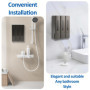 Lot de 3 Distributeurs de Savon Mural pour Douche, sans Perçage,Distribution Uniforme de Liquide, pour Salle de Bain Gel Douche,