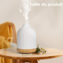Vankarr Diffuseur Huiles Essentielles en Céramique 250ML, Diffuseur de Parfum Electrique Humidificateur Ultrasonique Diffuseur A