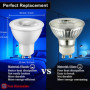 Lot de 4 ampoules LED GU10 bleues de 5 W, équivalentes à des ampoules halogènes de 50 W, 500 lm, non dimmables, angle de faiscea