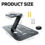 jinminamz Support De Projecteur，Surface De La Table Support Projecteur Mini Multifonctionnel avec Interface à Vis 1/4 Pouces Con