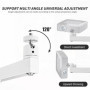 Pliable Support Projecteur Plafond, Support Videoprojecteur Plafond RéGlable Rotation à 360°, Support Mural pour Etagere Videopr