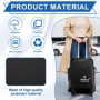 Housse Valise Protection, Protege Valises de Voyage Soute, Bagages Couverture Valise avec Poche, Poussière Housses de Protecteur