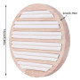 YANGWEN Plateau Présentoir Bijoux en Bois, 6 Fentes Anneau Bague Boucle d'oreille Affichage Support Stockage,Blanc Insérer Organ