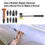 Bimoweifi Kit d'outils de débosselage, sans Peinture, kit de réparation de tôle avec Pistolet à Colle et Marteau à débosseler – 