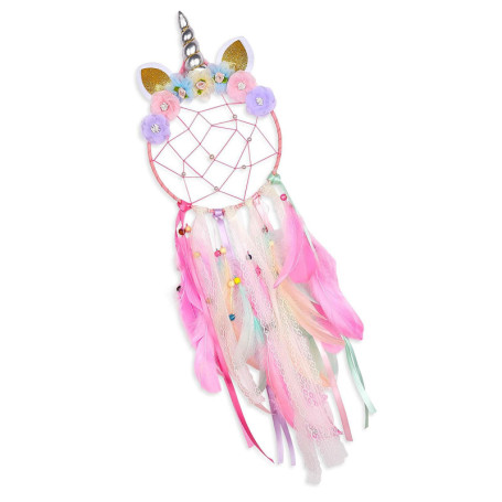 Attrape de Rêves,Capteur de Rêves avec Plumes Faite Main Capteur de Rêves Cercle Attrappe Reve pour Chambre Maison Décoration Te