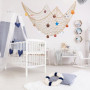 PIWOSGOL Filet de Peche Décoratif 100x200cm Filet de Peche avec Coquillage Decoration, avec 6 Pièces Decoration Marine, pour Mai