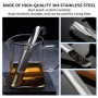 2Pièces Infuseur Thé,à Filtre en Acier Inoxydable Tea de Passoire Maille Fine,Cuillere Tube Infuser Strainer épices Filter,Sache