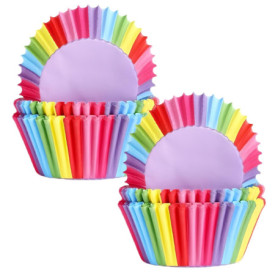 200 Pièces Caissette Muffins Papier,Moule Cupcake Muffin à Caissettes a Baking en Cuisson Cupcakes Cups de Moules Fond Paper Sul