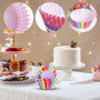 200 Pièces Caissette Muffins Papier,Moule Cupcake Muffin à Caissettes a Baking en Cuisson Cupcakes Cups de Moules Fond Paper Sul