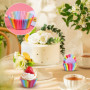 200 Pièces Caissette Muffins Papier,Moule Cupcake Muffin à Caissettes a Baking en Cuisson Cupcakes Cups de Moules Fond Paper Sul