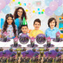 Vaisselle de Fête Anniversaire Jeu Vidéo,Doyomtoy 62 Pièces Vaisselle Papier Set Assiettes en Papier Serviettes Tasses pour Fête