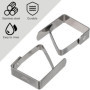 Euleryoo Lot de 8 pinces à nappe en acier inoxydable Pinces à nappe Paquet de 8 pinces de nappe pratiques pour attacher les napp