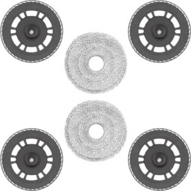 HIYOUNG Lingettes avec support de rechange pour Dreame L10s Pro Ultra Heat/L40 Ultra AE/L10s Ultra Gen2/X30 Ultra/X40 Ultra/L20 
