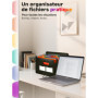 ORAGKE Trieur 13 Compartiments A4, Trieur Document à Soufflets A4, Range Document Bureau, Rangement Papier Administratif, Classe