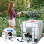 Robinet Cuve 1000L IBC, Adaptateur S60X6 3/4 Pouce en Laiton/Aluminium, Robinet à Bille pour Réservoir d’Eau de Pluie, Accessoir