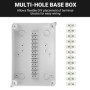 Boîte de Dérivation Étanche Exterieur IP65 - Coffret de Raccordement Apparent 150x110x70 mm - avec 10 presse-étoupes M20 avec jo